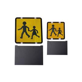 KIT DI 2 PANNELLI DI TRASPORTO PER BAMBINI A LED 250 + 400 + COPERTURE DI PROTEZIONE